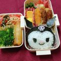 SUNMOONMOM's cooksnap of when they made マイメロディ☆クロミちゃんのキャラ弁.
