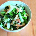 ちーまぐ's cooksnap of when they made 小松菜ちくわの姜葱醤炒め.