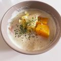 MiNt＊5's cooksnap of when they made かぼちゃと白菜の豆乳コンソメスープ♪♪.