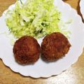 ふみこばあ's cooksnap of when they made もやしでかさ増し♡節約豚こまカツ.
