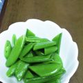 ひろちゃん☆ママ's cooksnap of when they made スナップえんどうだけ♪.