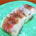 へろへろへ's cooksnap of when they made 【時短】カイワレと塩豆腐の生ハム巻き.