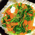 おくみの's cooksnap of when they made ☆ほうれんそう＆にんじんの甘辛炒め☆.