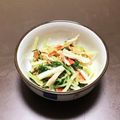居酒屋まるみ's cooksnap of when they made 水菜とカニかまのおひたし.