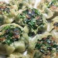 Tケｰ′sK's cooksnap of when they made にらまんじゅうの花包み.