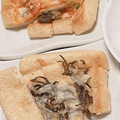 ♡❕❕'s cooksnap of when they made 簡単おつまみ！油揚げの塩昆布ピザ.