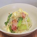 みかんmama3's cooksnap of when they made もやしたっぷり、チンゲン菜と卵の炒めもの.