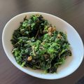 Chigenya's cooksnap of when they made ほうれん草のなめ茸あえ.