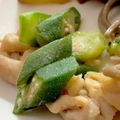 MULA's cooksnap of when they made 美容と健康に！オクラ入り鶏皮ぽん酢.
