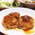 ミケ∩＾ω＾∩'s cooksnap of when they made シャキシャキ♪れんこんハンバーグ.