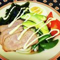 龍青空ママ's cooksnap of when they made 野菜室の大掃除♪簡単♪サラダうどん.