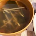 hark33☺︎'s cooksnap of when they made もやしとわかめのさっぱりスープ.