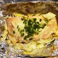クックMJQW7T☆'s cooksnap of when they made 銀鮭のみそチーズホイル焼き.