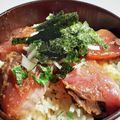 気まぐれ♡雨おんな's cooksnap of when they made ご飯にのっけて☆生かつおの銀火丼☆.
