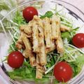 みっちゃん❇️68's cooksnap of when they made 水菜とちくわの味噌マヨサラダ.
