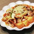 Dellaたん's cooksnap of when they made 厚揚げのあんかけ♪のこり野菜で.