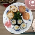 puniＫ's cooksnap of when they made みょうがとネギの薬味飯～手まりと巻き寿司.