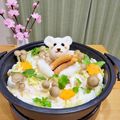 (o´・∀・`o)'s cooksnap of when they made 取材受けました☆大根おろしアート白クマ鍋.