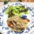 chi−ちゃん's cooksnap of when they made 鮭のムニエル♡アンズダケ（ジロール茸）.