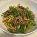 chou*'s cooksnap of when they made ☺牛肉とピーマンのオイスター焼きそば☺.