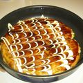 音花ママ's cooksnap of when they made 大阪人が焼くお好み焼き☆あっさり味☆豚玉.