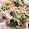 はる7's cooksnap of when they made 水菜とハムの にんにく炒め♬.