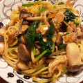 aginda3's cooksnap of when they made きのことほうれん草とベーコンの和風パスタ.