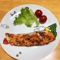 しましまあひる's cooksnap of when they made 簡単！サーモンのバジルオイル焼き.