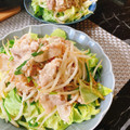 おうちごはん☆'s cooksnap of when they made 豚肉ともやしとにらの深煎りごま炒め.