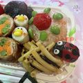 まっきー♪３７'s cooksnap of when they made ミニトマトてんとう虫☆簡単キャラ弁に!!.
