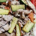 クックHBQ370☆'s cooksnap of when they made さわやか！豚肉とズッキーニの塩レモン炒め.
