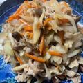 愛とココ's cooksnap of when they made 簡単！炒めるだけ！豚肉としめじの味噌炒め.