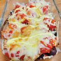 Emihann's cooksnap of when they made 柔らか鶏むね肉･なす･トマトのチーズ焼き.