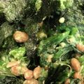 saki1010's cooksnap of when they made 朝昼夕♪ほうれん草アボカド納豆のサラダ.