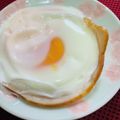 ノビル's cooksnap of when they made 朝食まで１分半！！レンジでハムエッグ☆.