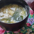 花時計咲いた's cooksnap of when they made 基本のき☆ワカメと油揚げの味噌汁.