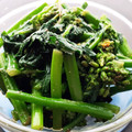 いくぽぽぽん's cooksnap of when they made のらぼう菜のからしあえ.