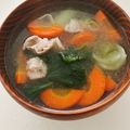 yokoyoko76's cooksnap of when they made 青梗菜と豚肉のお味噌汁.