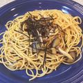 tikariri's cooksnap of when they made なすとしめじの和風スパゲティ.