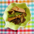 チェックのミニくま's cooksnap of when they made ✿おさかなバーグと絹さやの白だし炒め✿.