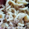 結稀yuki's cooksnap of when they made 【レンチンだけ】明太子クリームうどん.