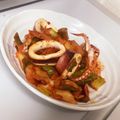 クックDMEKPK☆'s cooksnap of when they made いかとキムチのめんつゆレモン炒め.