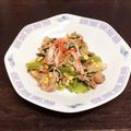 rikaakari's cooksnap of when they made ガッツリ！豚肉と小松菜のオイマヨ炒め.