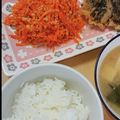 2児ママみきてぃ's cooksnap of when they made 人参と明太子の炒めもの☆お弁当の彩りに♪.