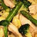 やえまりも's cooksnap of when they made 鶏肉とキャベツとアスパラのオイマヨ炒め.