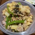 ののこ128's cooksnap of when they made 鶏ひき肉で作る青椒肉絲.