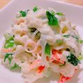 Usako8787's cooksnap of when they made ✤カニカマと大根葉(法蓮草)洋風白あえ✤.