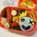 ゆきほまれ's cooksnap of when they made レインボーフレンズ　ブルー　キャラ弁.
