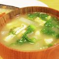 τомоко's cooksnap of when they made わさび菜と大根のお味噌汁.