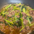 やよい・M's cooksnap of when they made 厚揚げと小松菜、牛肉のオイスター炒め.